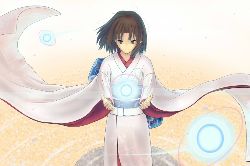 ryougi shiki and void shiki (kara no kyoukai) drawn by kotera_ryou