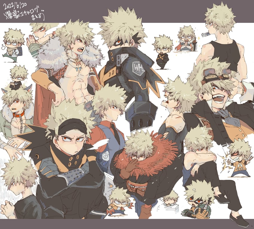 bakugou katsuki (boku no hero academia) drawn by higa_drug