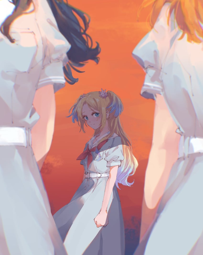 hinoshita kaho, murano sayaka, and osawa rurino (love live! and 1 more) drawn by l9525