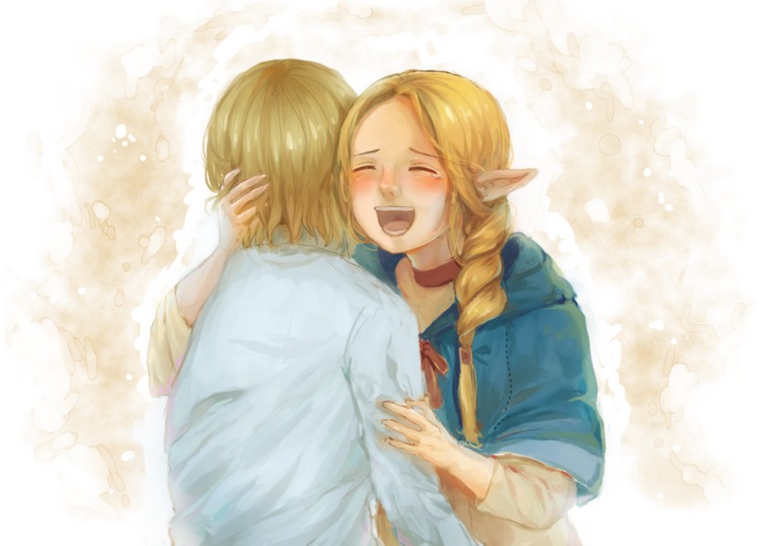 marcille donato and falin touden (dungeon meshi) drawn by mozu_(doperugenga)