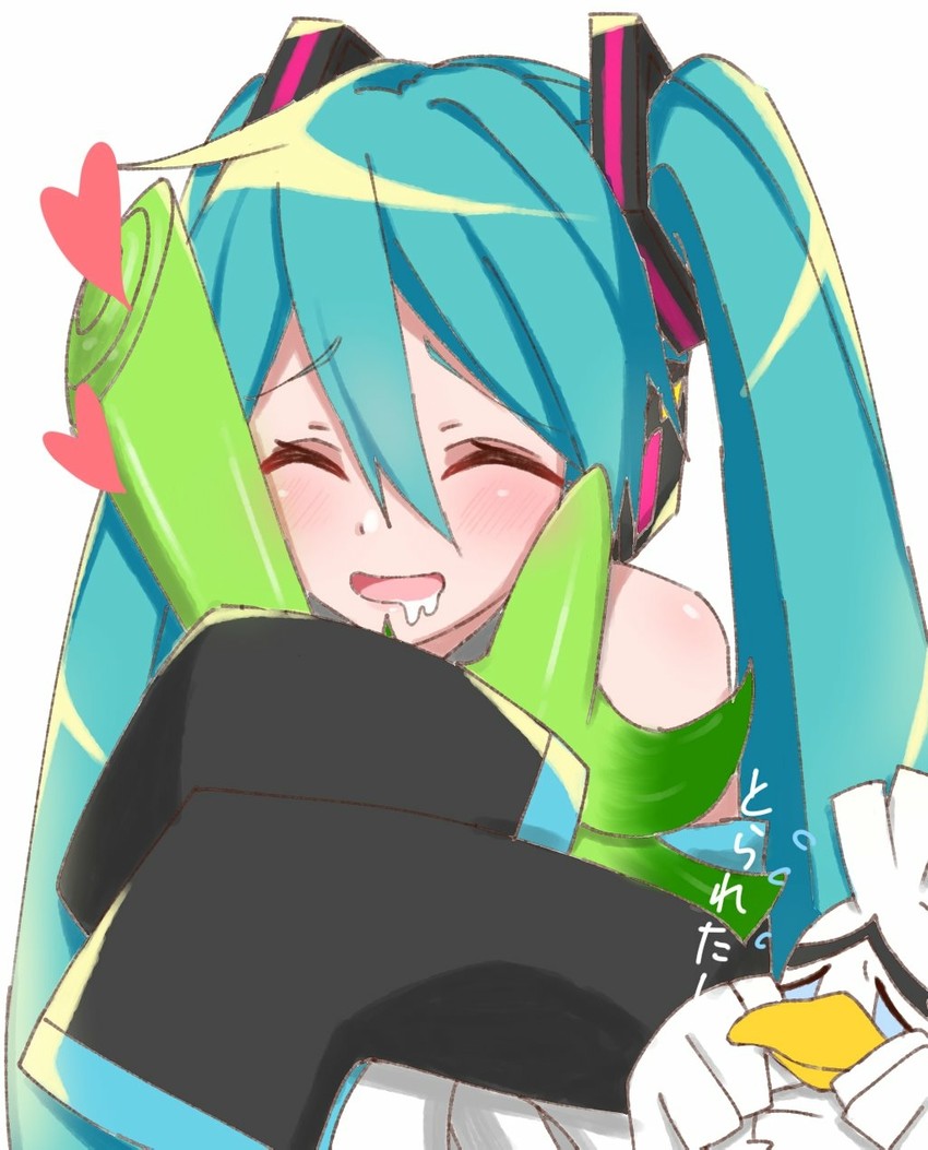hatsune miku and sirfetch'd (pokemon and 1 more) drawn by supo01