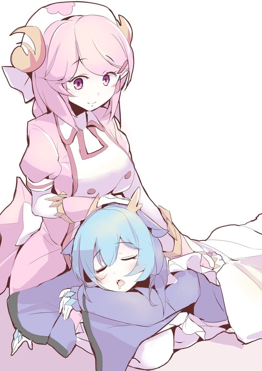 laundry dragonmaid and nurse dragonmaid (yu-gi-oh!) drawn by kanzakietc