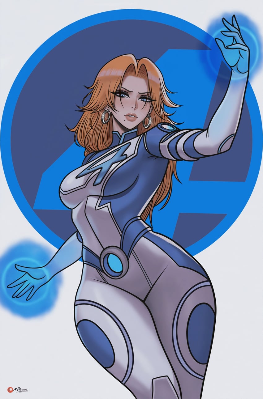 matsumoto rangiku and sue storm (marvel and 3 more) drawn by prixmal