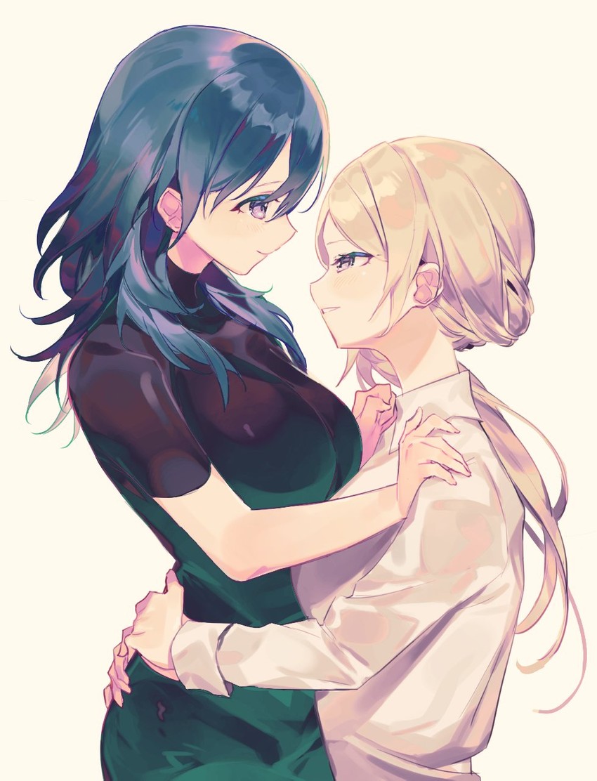 female byleth and edelgard von hresvelg (fire emblem and 1 more) drawn by meunhongcha