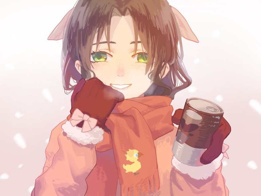 aerith gainsborough (final fantasy and 1 more) drawn by lilith-lily