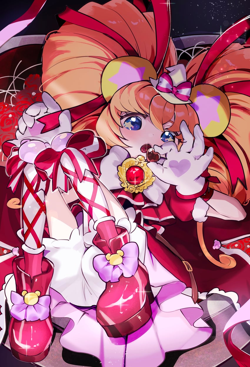 cure mofurun (precure and 1 more) drawn by sake_(sk_sk565)
