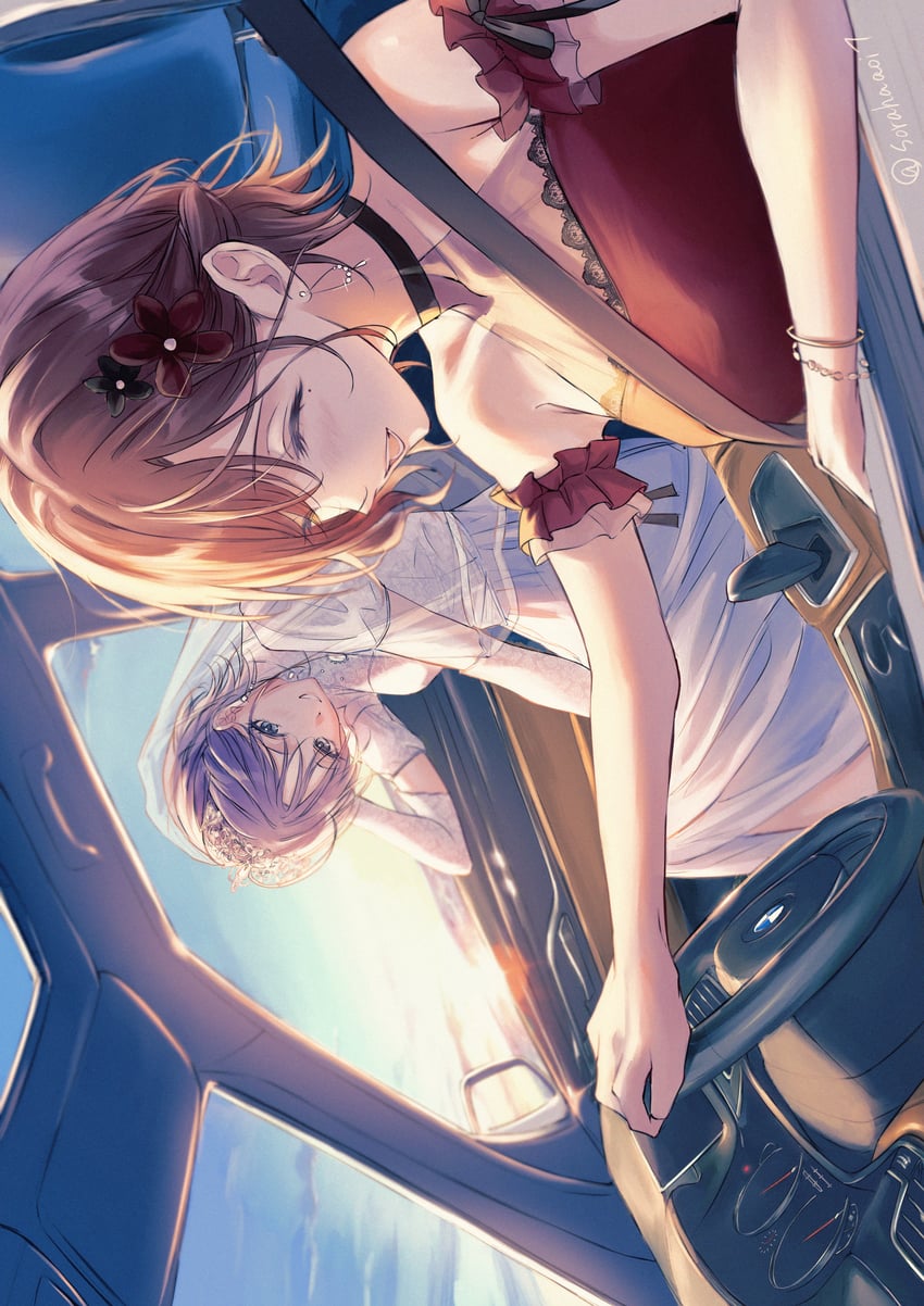 higuchi madoka and asakura toru (idolmaster and 1 more) drawn by sushizanmai_(sorahaaoi7)