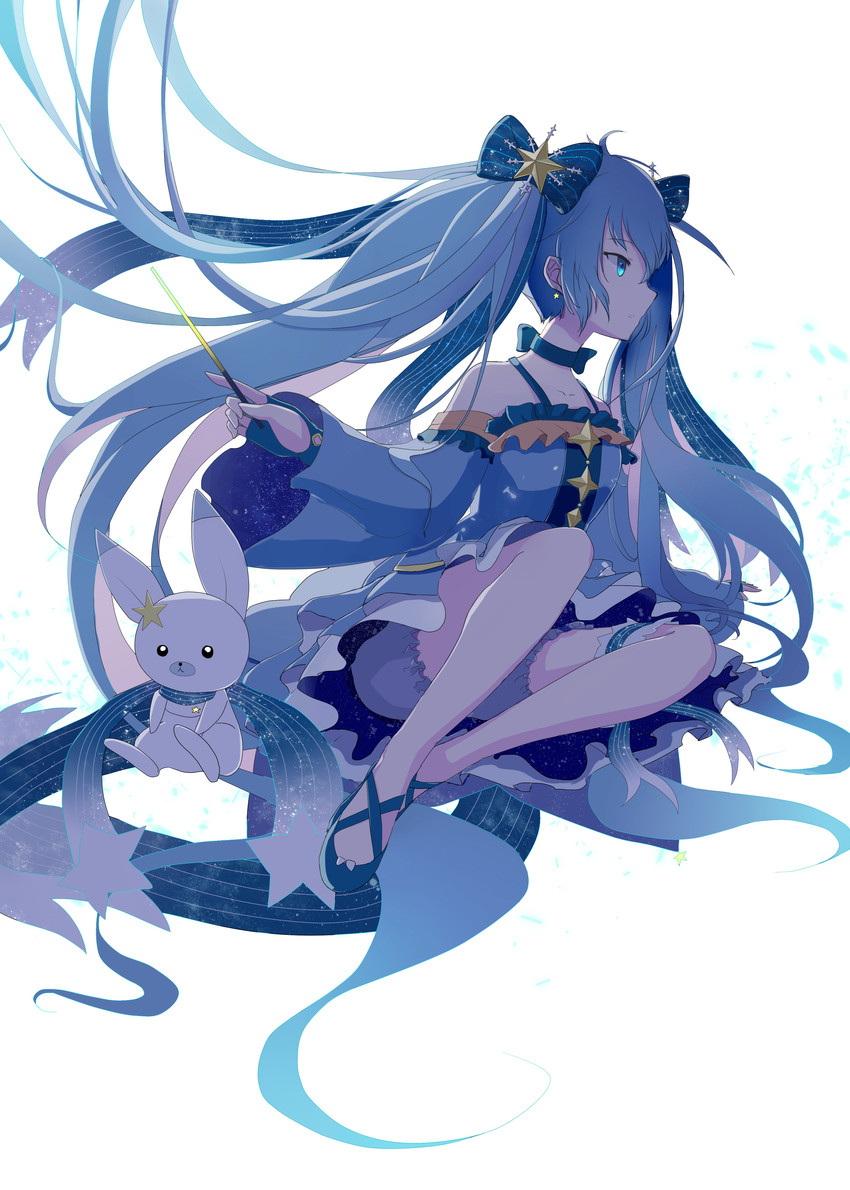 hatsune miku, yuki miku, and rabbit yukine (vocaloid) drawn by dou_xian