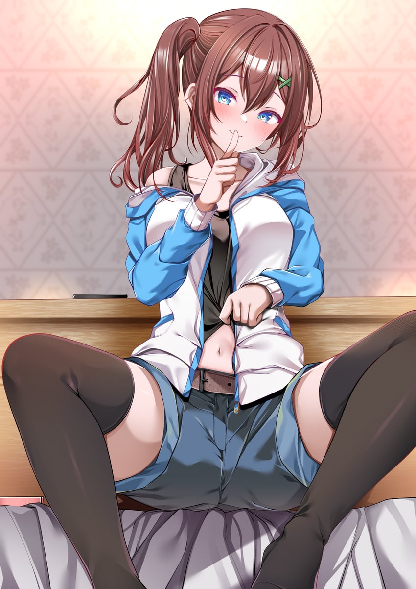 haduki makoto (indie virtual youtuber) drawn by origami_aya