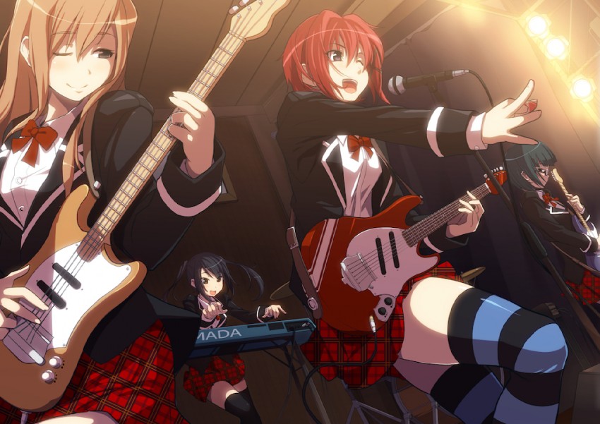 takano kotoko, suzuki ayaka, ashitaba sakura, and hasukawa mizuki (bokura wa piacere) drawn by painpa