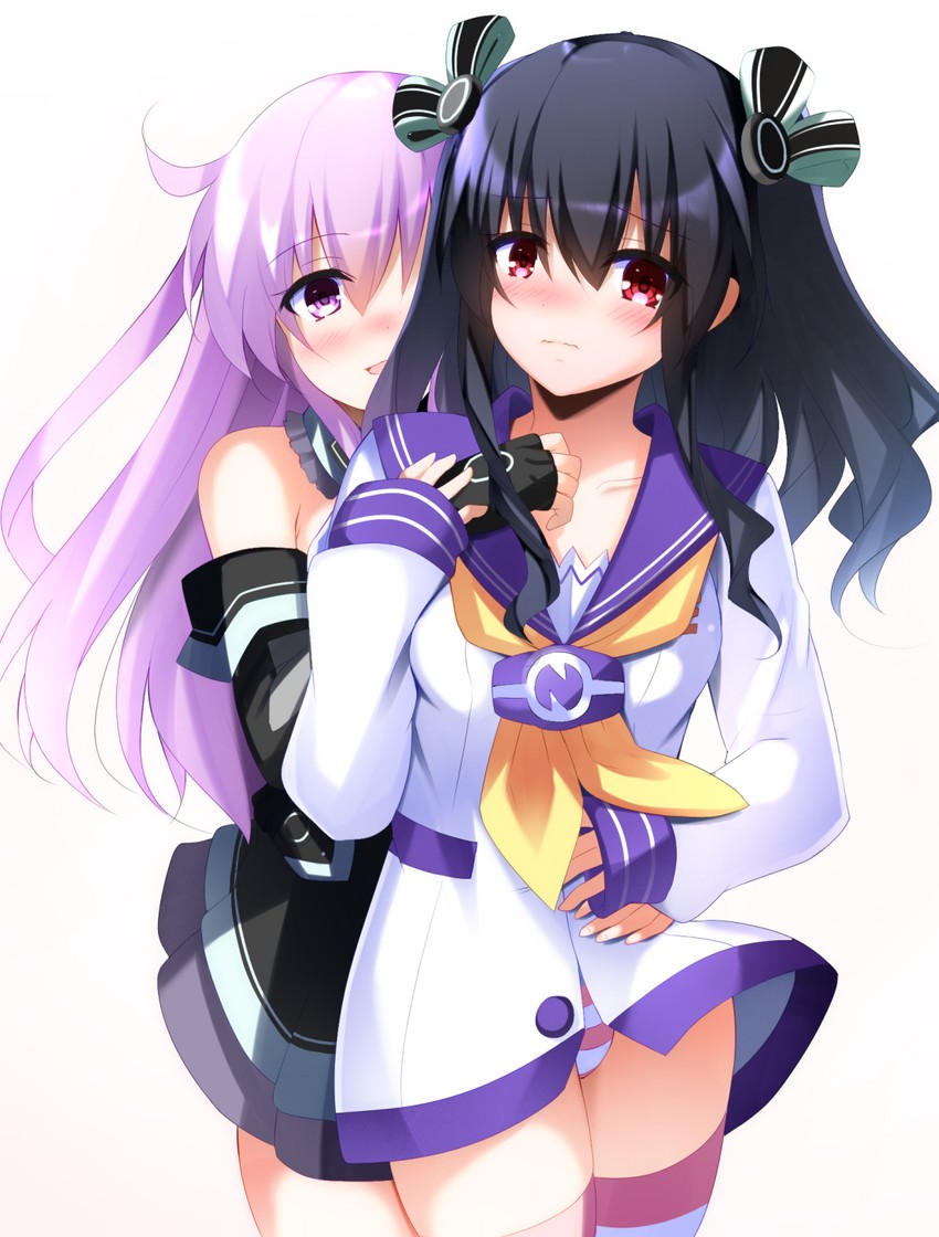 nepgear and uni (neptune and 1 more) drawn by doria_(p_f_dolia)