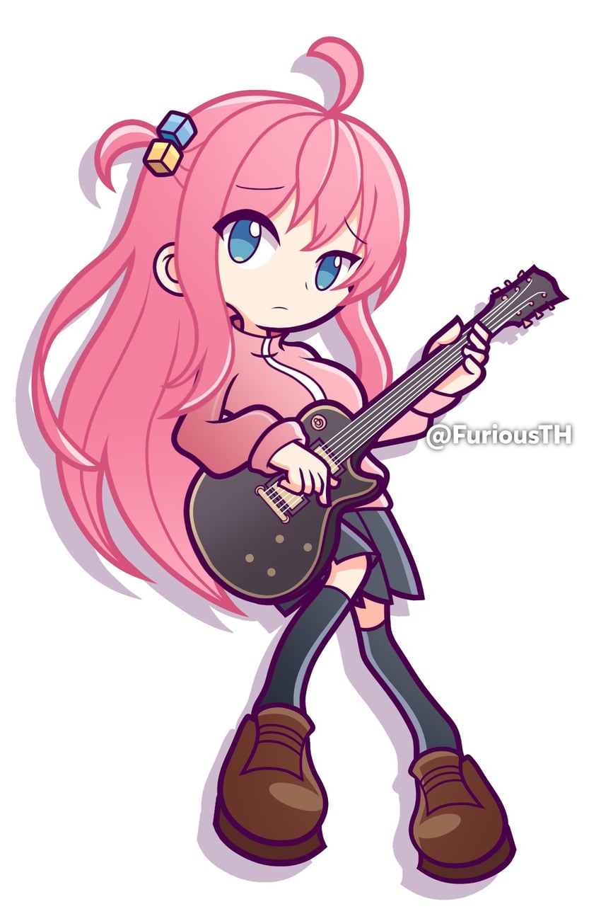 gotoh hitori (bocchi the rock! and 1 more) drawn by furiousth
