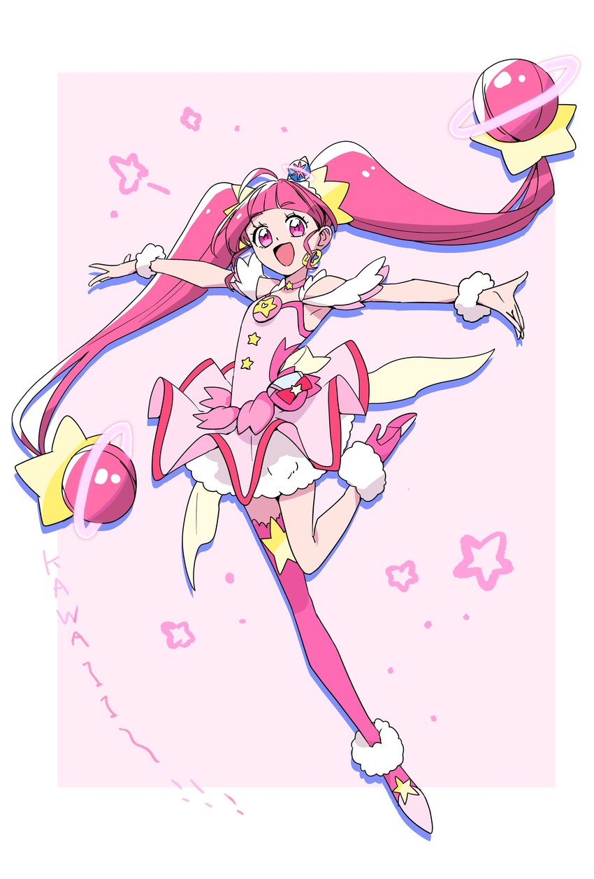 hoshina hikaru and cure star (precure and 1 more) drawn by buntatta