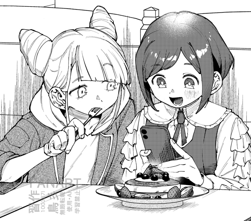 fukurai azami and tomarigi yasumi (toshi densetsu kaitai center) drawn by 100387l