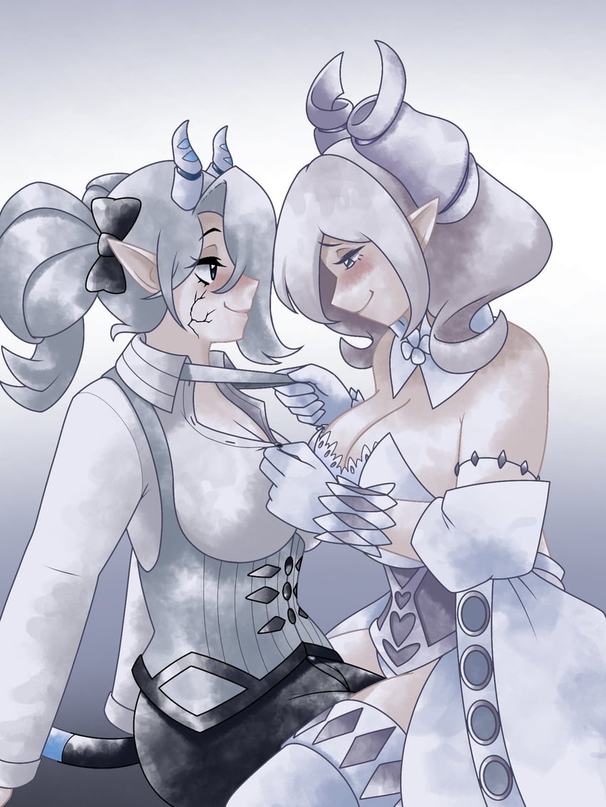 lovely labrynth of the silver castle and arias the labrynth butler (yu-gi-oh!) drawn by greatmothsucks