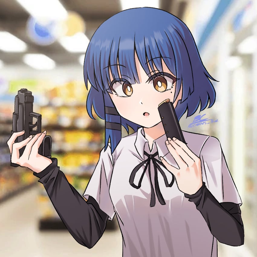 yamada ryo (bocchi the rock!) drawn by creates_blue_(megufan)