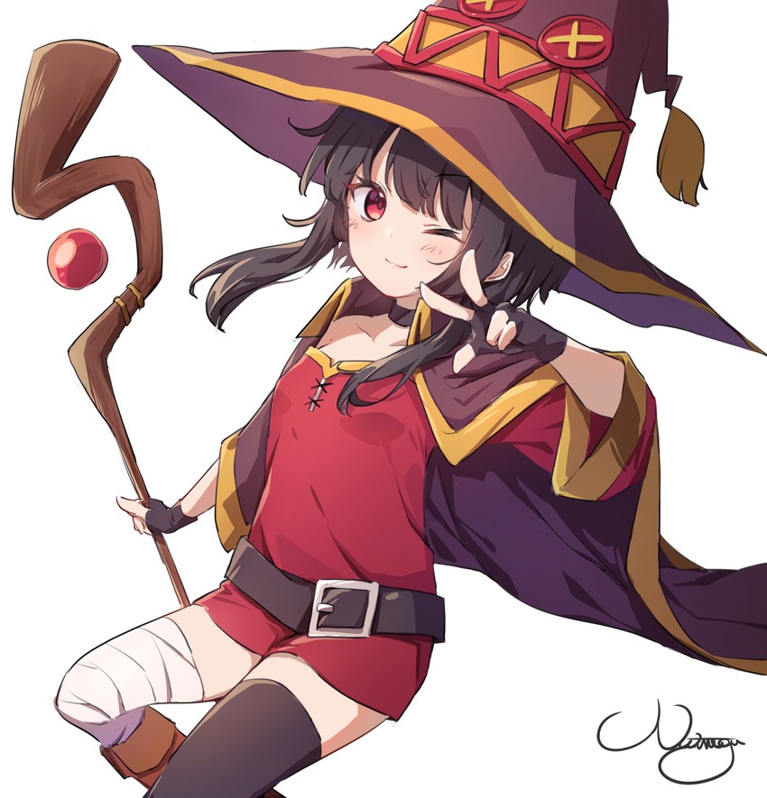megumin (kono subarashii sekai ni shukufuku wo!) drawn by nut_megu