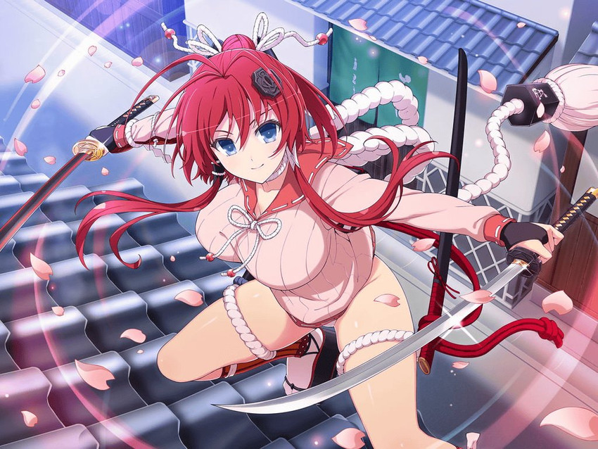 yagyuu juubei (senran kagura and 2 more) drawn by yaegashi_nan