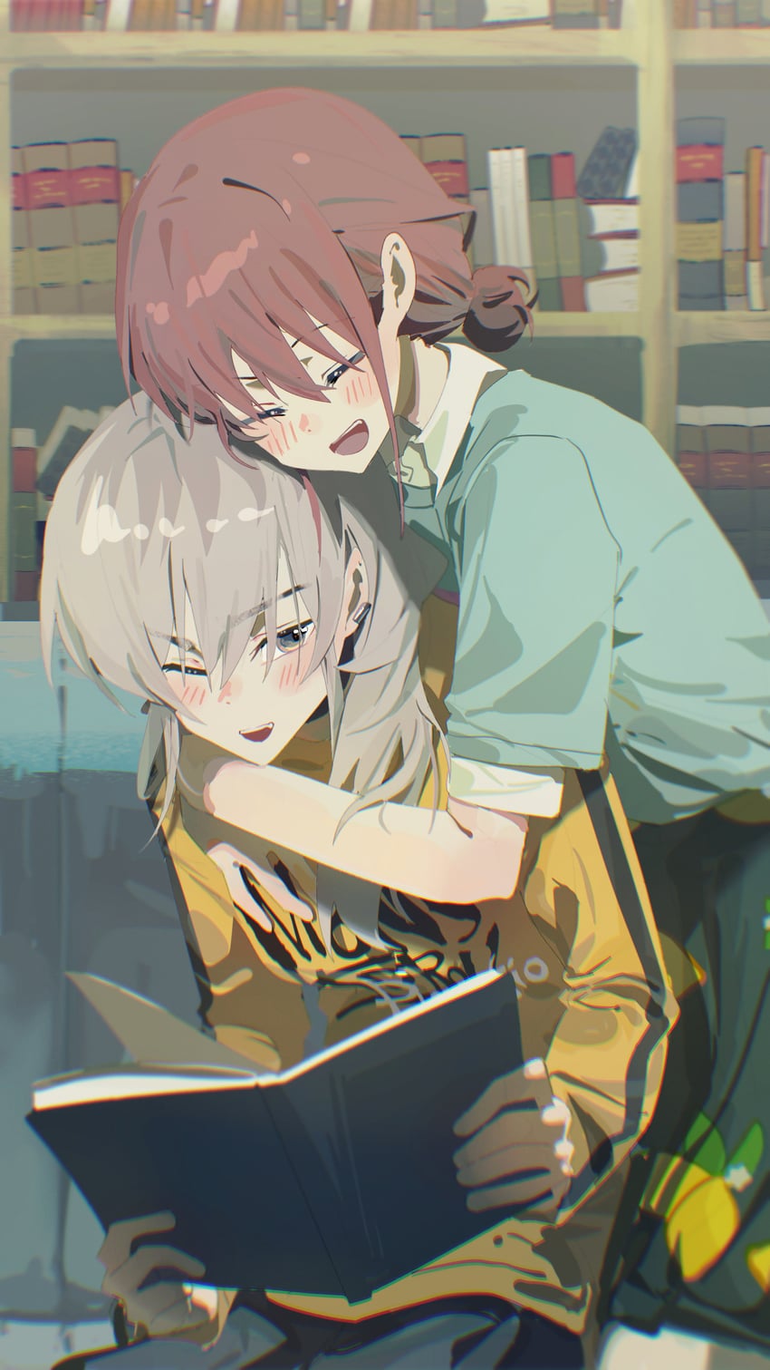 iseri nina and kawaragi momoka (girls band cry) drawn by ydpfa