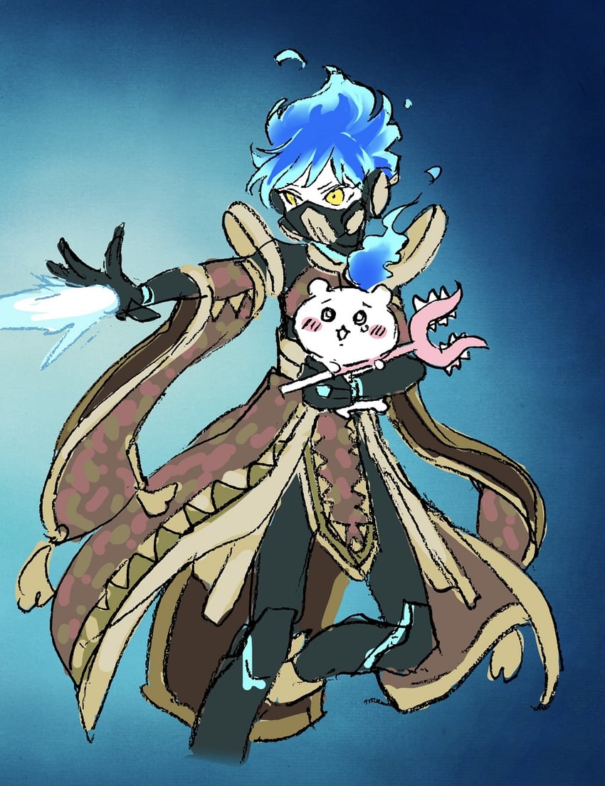 ortho shroud and chiikawa (twisted wonderland and 1 more) drawn by funuyu