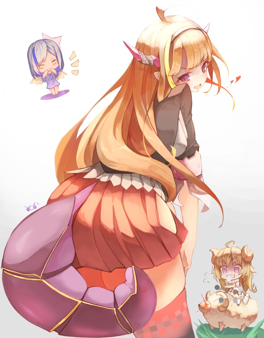 amane kanata, kiryu coco, and tsunomaki watame (hololive) drawn by kimura_gin