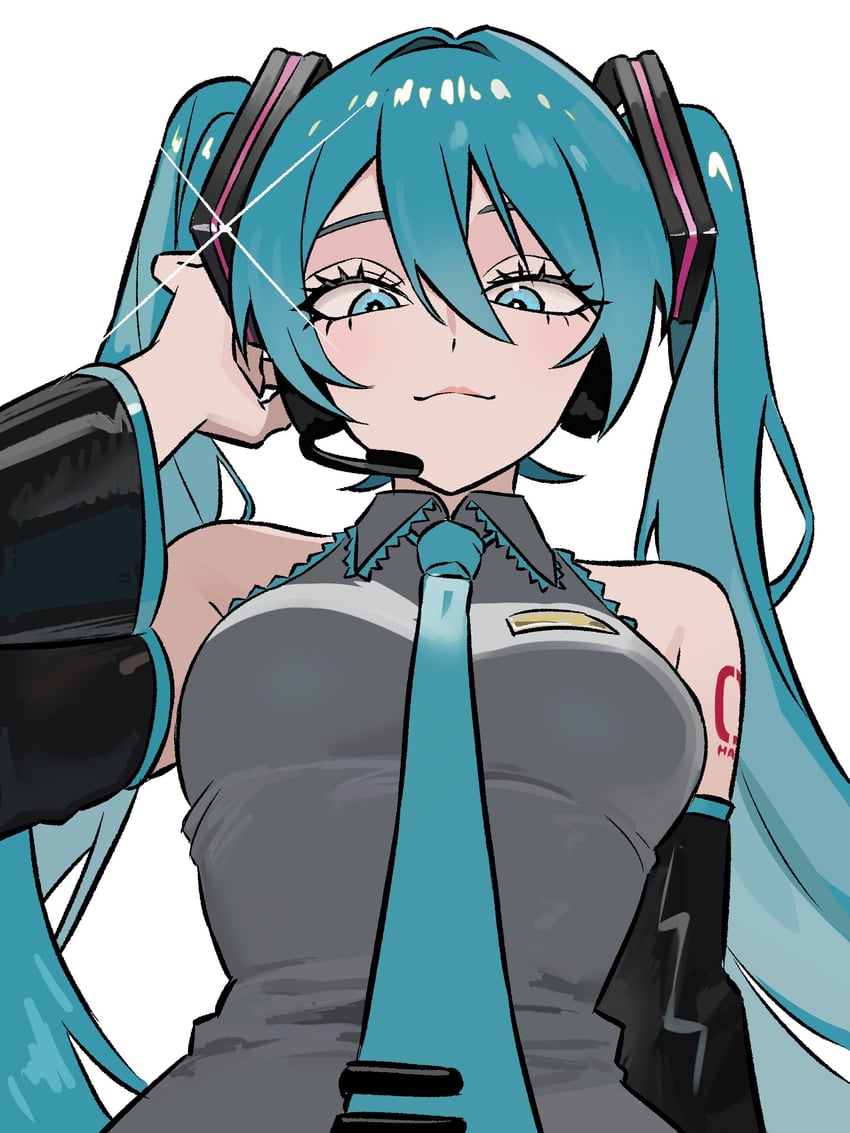 hatsune miku (vocaloid and 1 more) drawn by zeon_(zzeeonn)