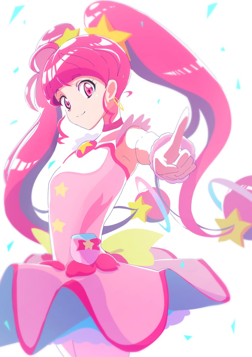 hoshina hikaru and cure star (precure and 1 more) drawn by eaccount