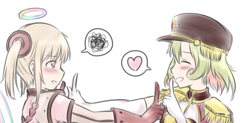 rain pow and postarie (mahou shoujo ikusei keikaku and 1 more) drawn by hicha_wynn