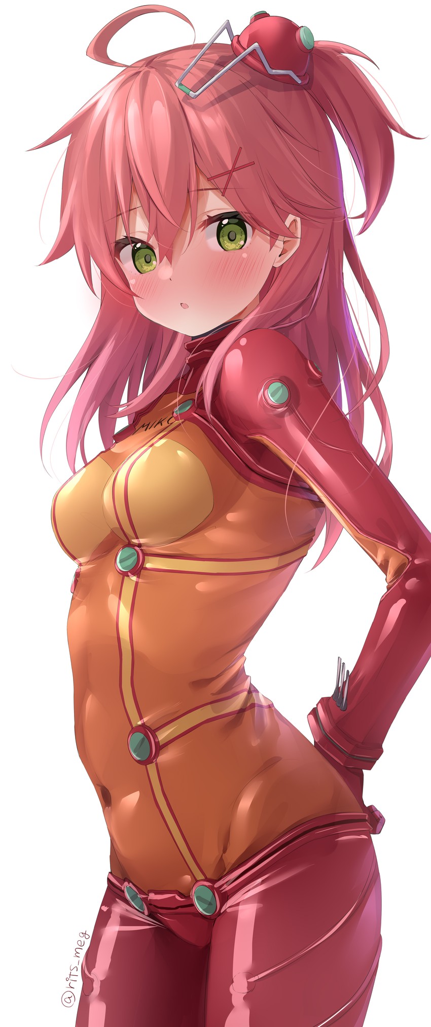 souryuu asuka langley and sakura miko (hololive and 3 more) drawn by kawai_ritsu_(rits_meg)