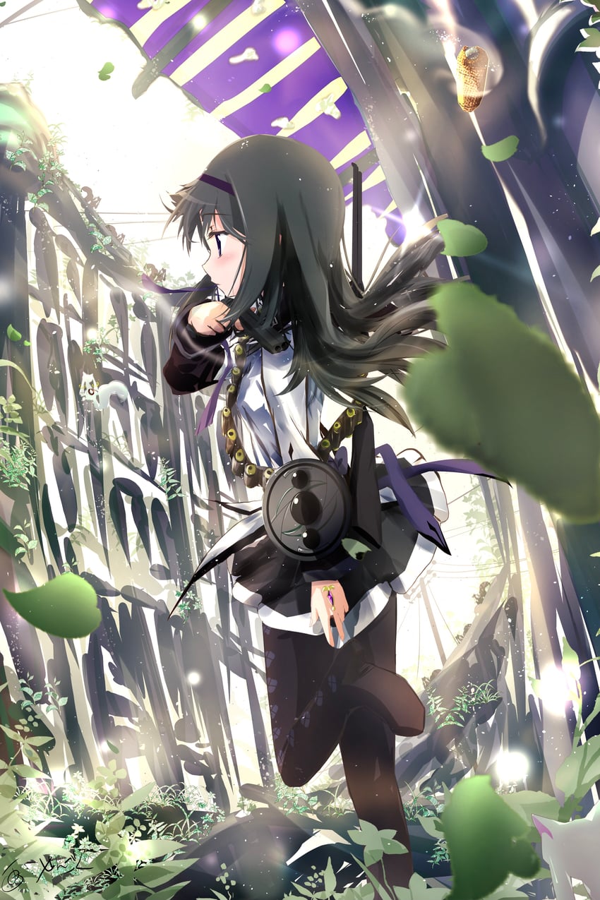 akemi homura (mahou shoujo madoka magica) drawn by sengoku_chidori