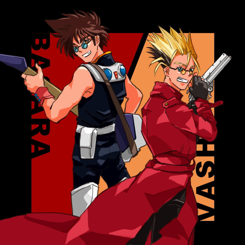 vash the stampede and nekki basara (macross and 2 more) drawn by yumekijiiro