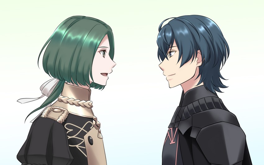 male byleth and linhardt von hevring (fire emblem and 1 more) drawn by kakiko210