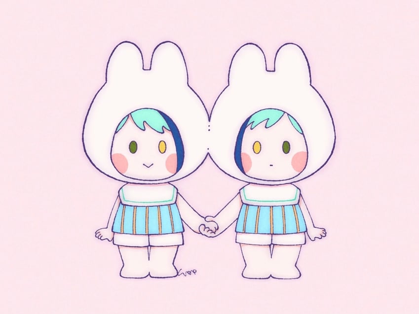 floyd leech and jade leech (twisted wonderland) drawn by usape0kyun