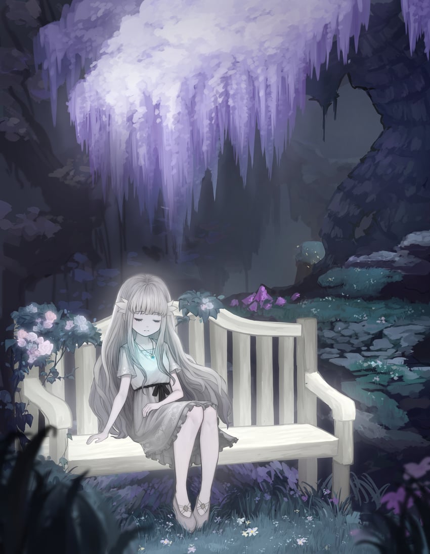 lily (ender lilies quietus of the knights) drawn by user_zsxn4333