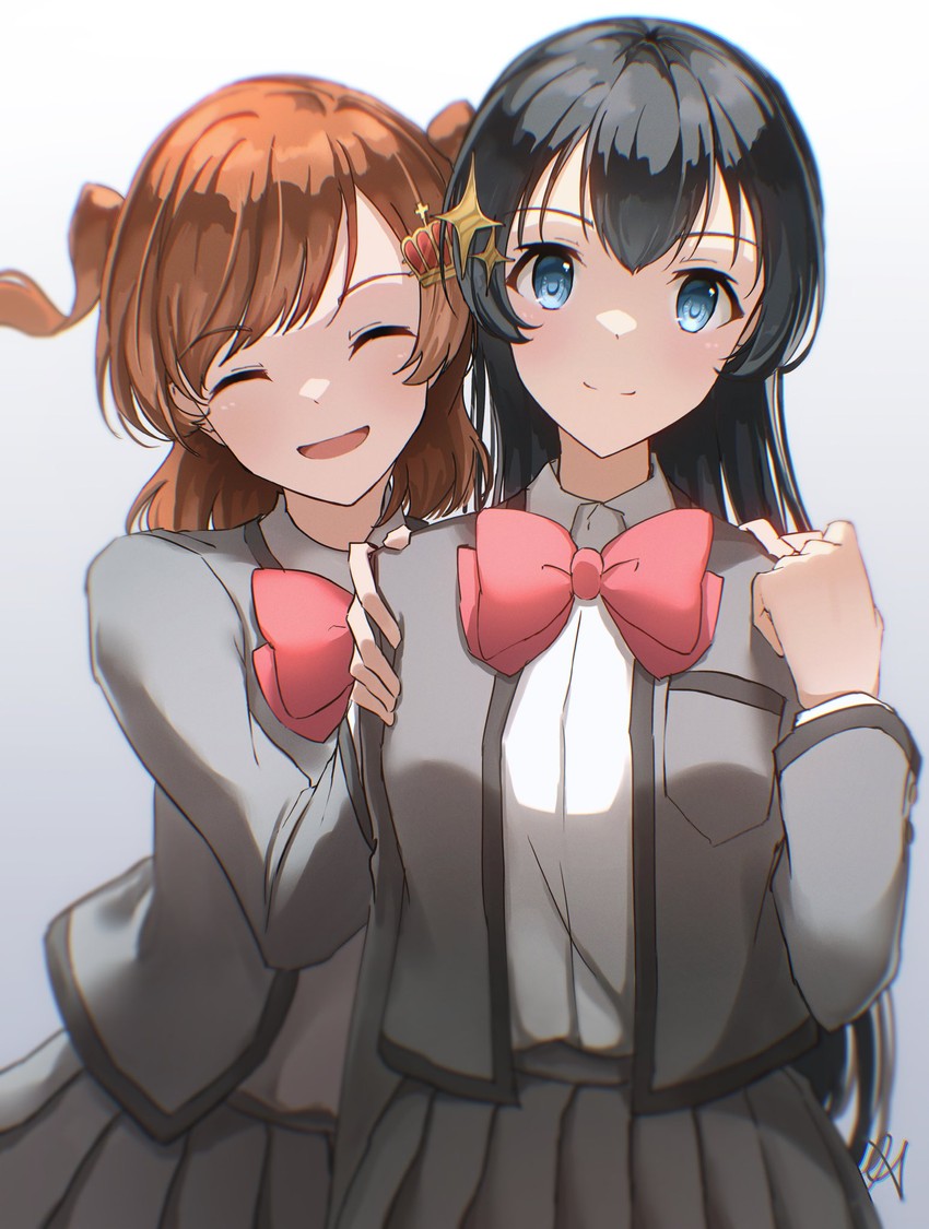 aijou karen and kagura hikari (shoujo kageki revue starlight) drawn by aoi_hane