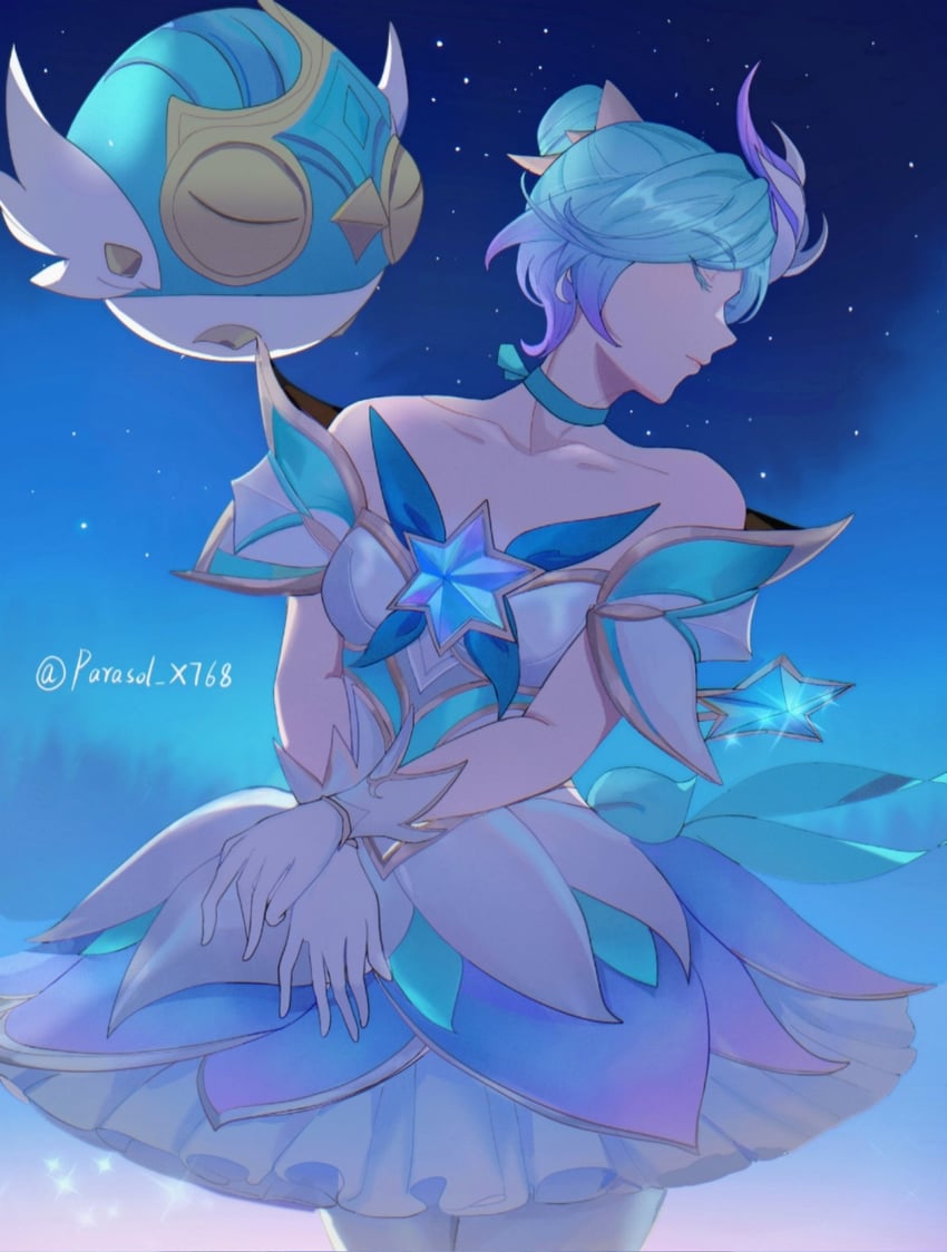 orianna and star guardian orianna (league of legends and 1 more) drawn by parasol_x768