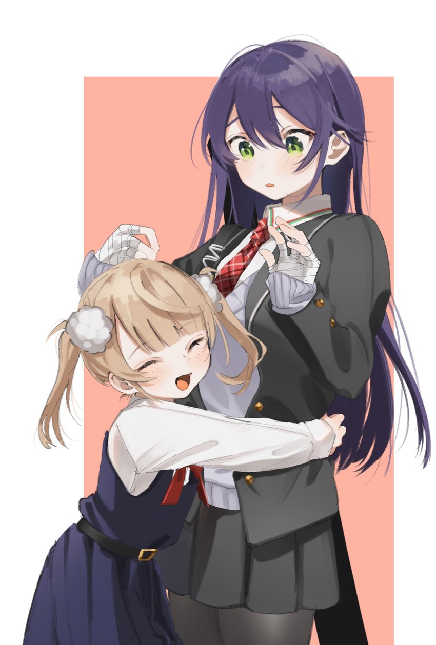 shigure ui, kenmochi touya, and kenmochi touko (nijisanji and 1 more) drawn by vumiposu