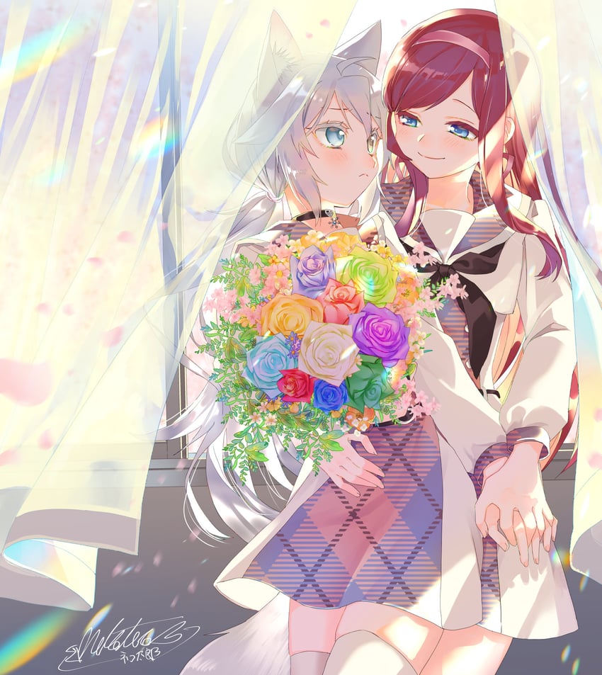 shirakaba yuki and ayano riko (catulus syndrome) drawn by shinonome_neko-tarou