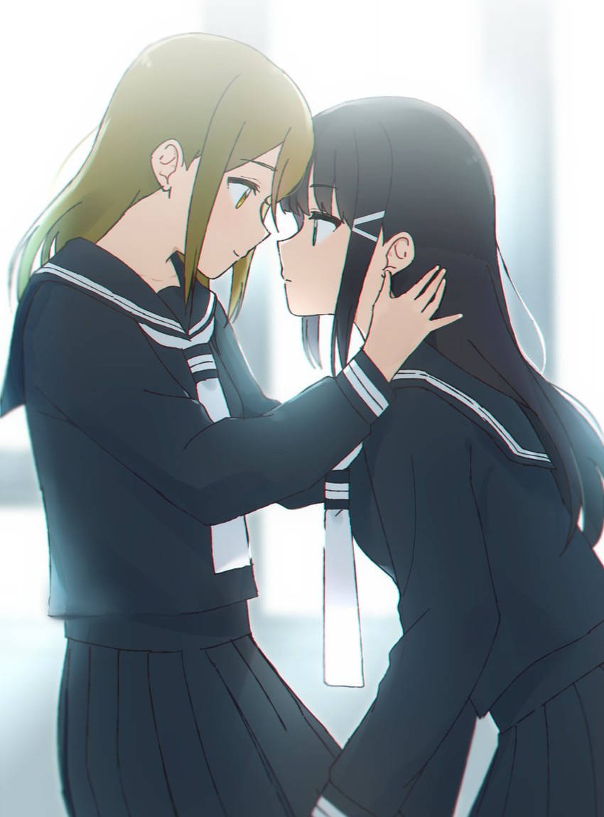 kurosawa dia and kunikida hanamaru (love live! and 1 more) drawn by sellel