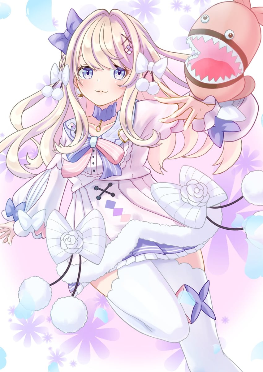 watagashi unou (indie virtual youtuber) drawn by ossannoa