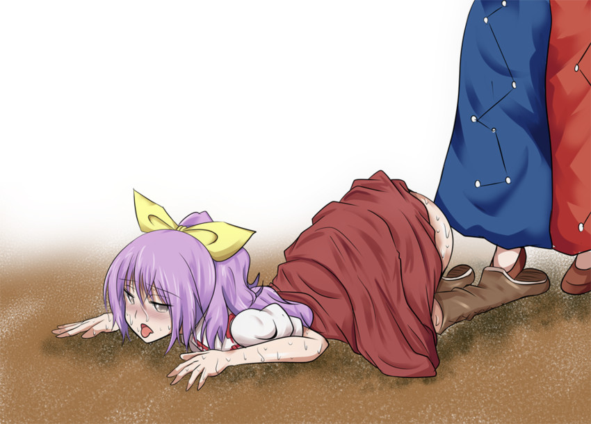 yagokoro eirin and watatsuki no yorihime (touhou) drawn by shamisen_(syami_sen)