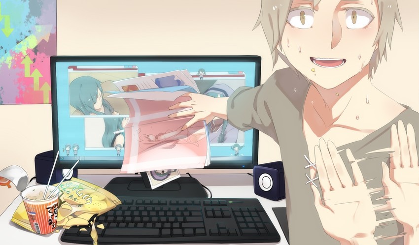 kido tsubomi and kano shuuya (vocaloid and 2 more) drawn by konohaw