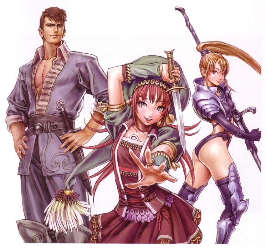karula, xenetes, and lulluantha (zill o'll) drawn by yamashita_shun'ya