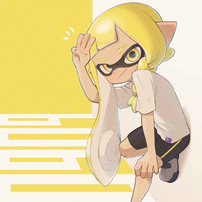 inkling player character, inkling girl, and veronika (splatoon and 1 more) drawn by nokino_(nokinokin0)