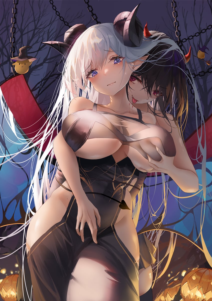 manjuu, albion, and royal fortune (azur lane) drawn by turbulence