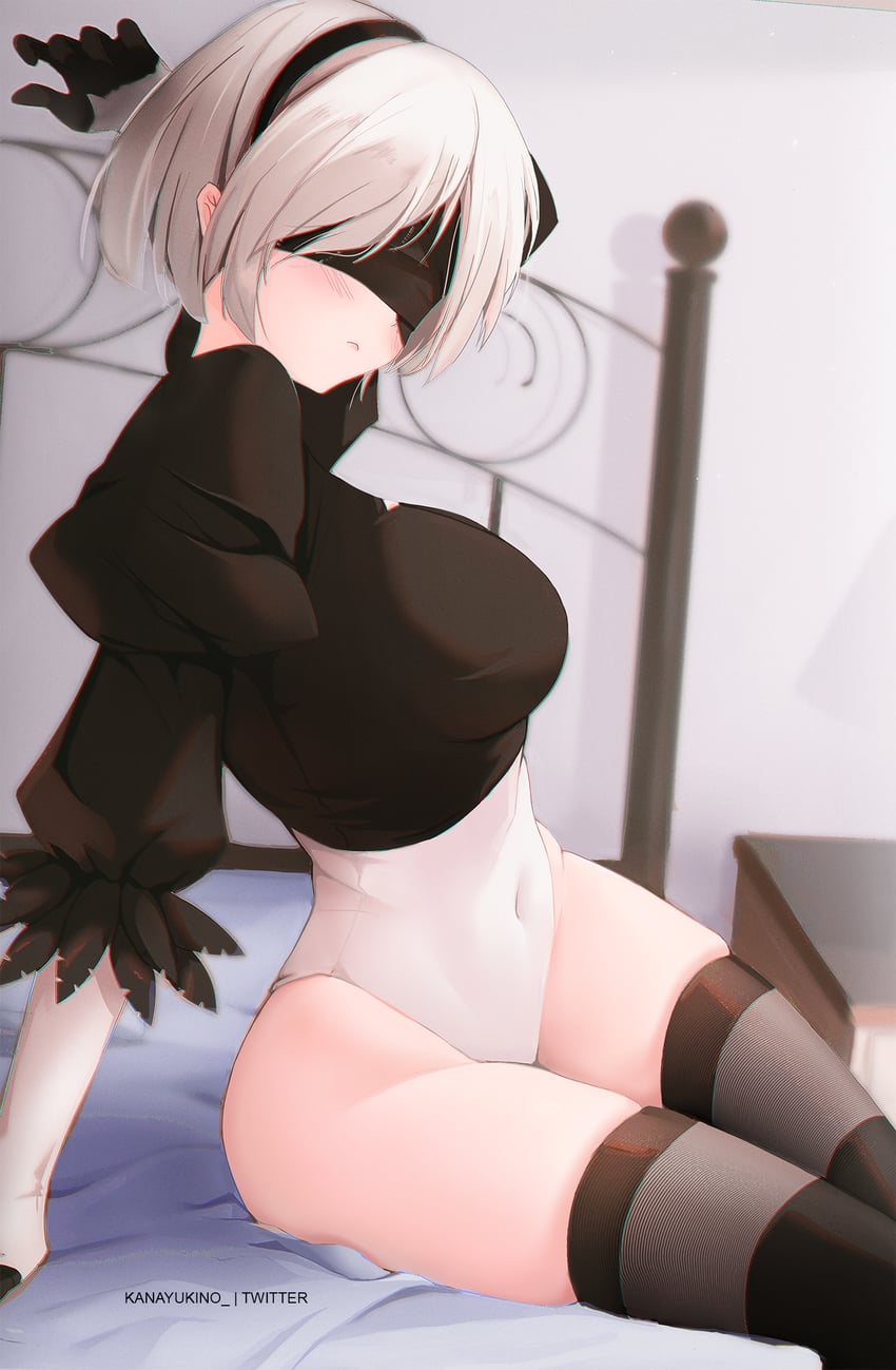 2b (nier and 1 more) drawn by kana_yukino