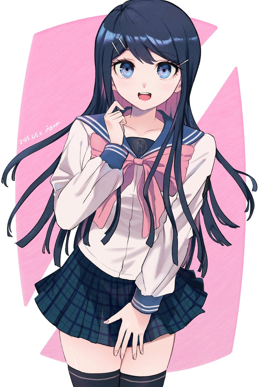 maizono sayaka (danganronpa and 1 more) drawn by ringo_(mk1104-toatales)