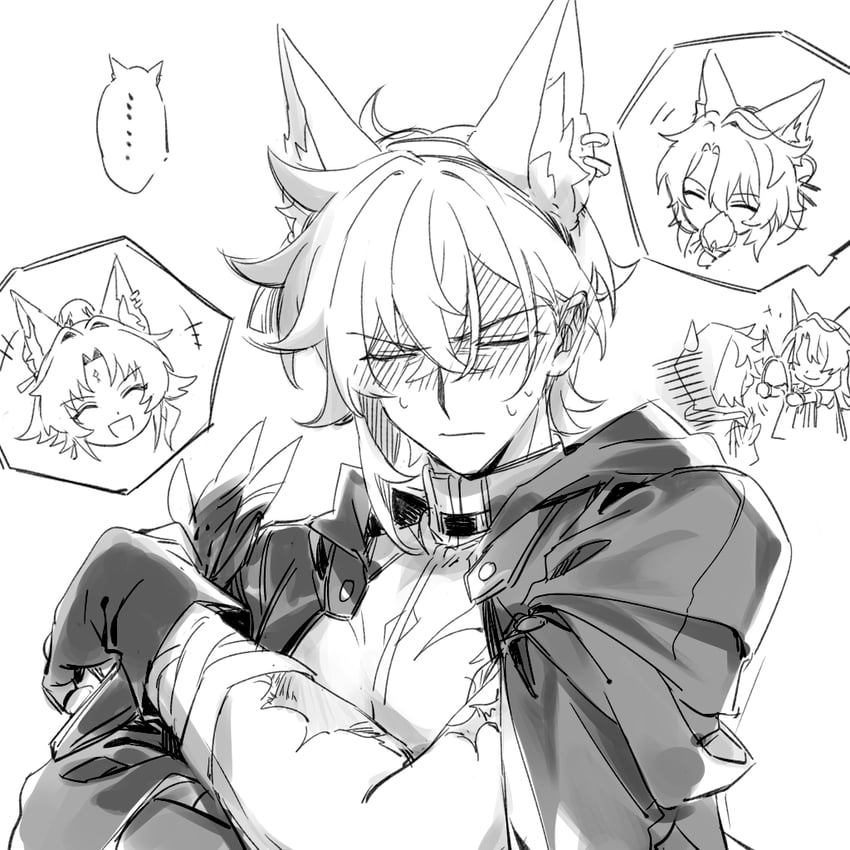 feixiao, jiaoqiu, and moze (honkai and 1 more) drawn by unt142310