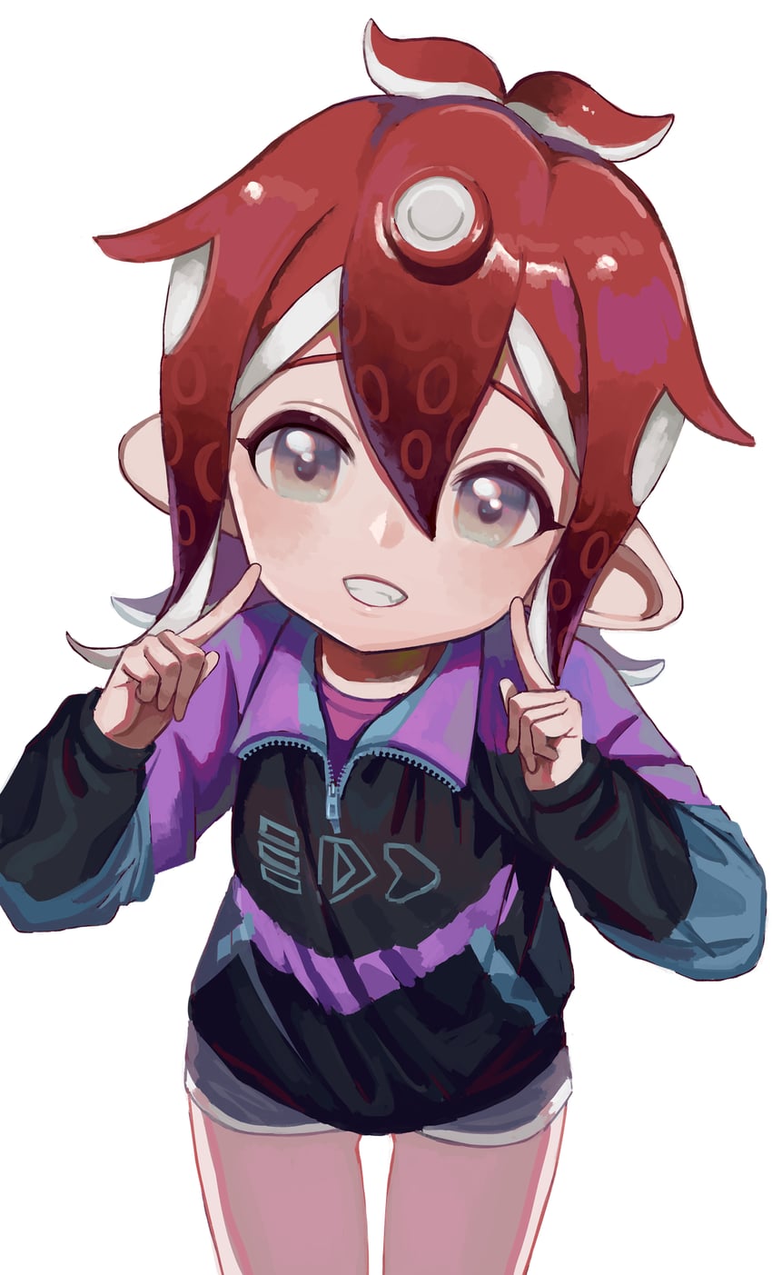 octoling player character and octoling girl (splatoon) drawn by shousan_(hno3syo)
