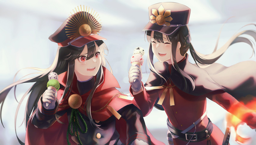 oda nobunaga and oda nobukatsu (fate and 1 more) drawn by mipi